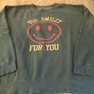 Addison Rae “Too Smiley For You” Green Sweatshirt. Size 2XL. Unisex.